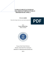 Fondasi Dangkal Dengan Menggunakan Prosedur ISO 19901 4