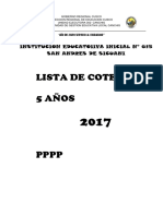 La Lista de Cotejos Personal Social 3