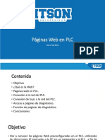 Presentación de Paginas Web en PLC