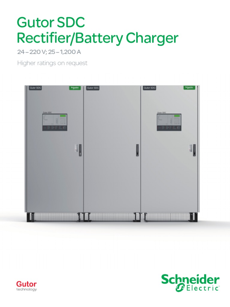 Technical Data Sheet - SDC | PDF | Rectifier | Battery Charger