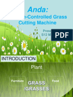 ANDA "Anti Damo" Remote Controlled Grass Cutting Machine: Powerpoint Presentation
