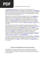 Cuadro Sinoptico  Gestión de recursos humanos  Business