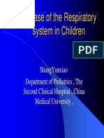 Disease of The Respiratory System in Children