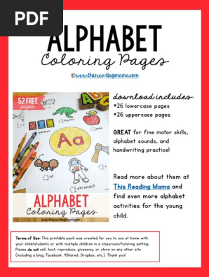 Alphabet Coloring Pages