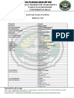 Daftar Nama Panitia Plus Acara