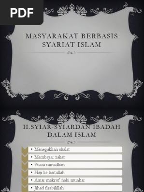 Masyarakat Berbasis Syariat Islam Pdf
