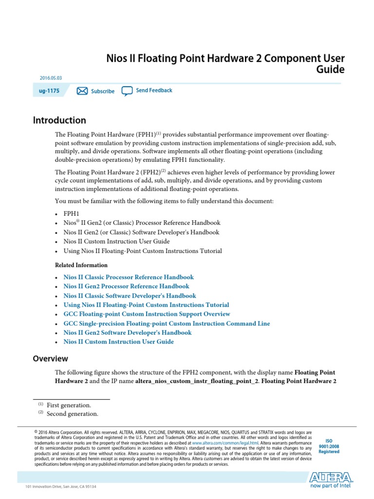 Floating Point in Qsys PDF Rounding C (Programming Language)
