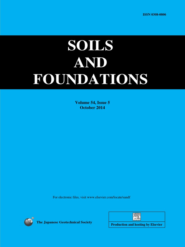 Soils and Foundations Journal, Oct 2014 | PDF