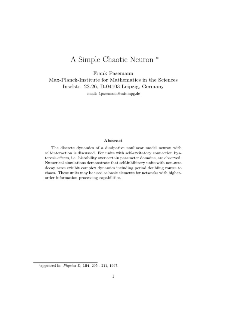 7889 PDF | PDF | Dynamical System | Chaos Theory