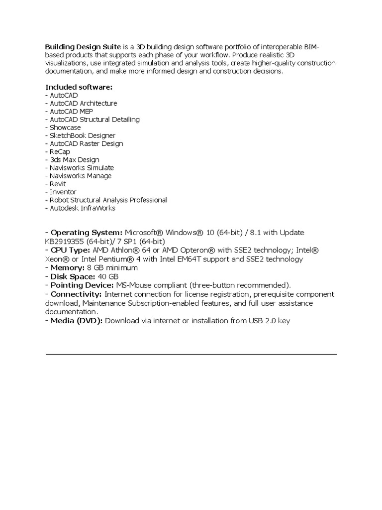 Autodesk Building Design Suite | PDF