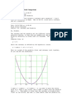 Catenary and Parabola Comparison