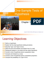 One-Sample Tests of Hypothesis: Mcgraw-Hill/Irwin