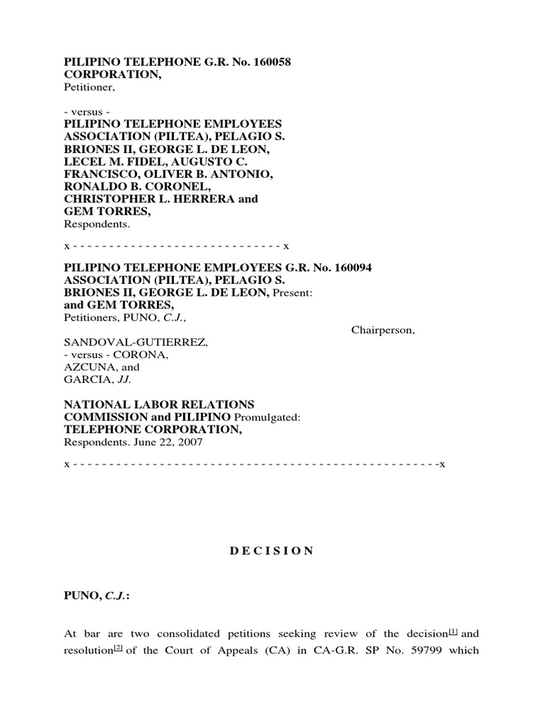 Philippine Jurisprudence Union Busting And Notice Of Strike