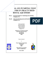 Manual On Pumping Test Analysis in Fractured-Rock Aquifers