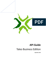 Taleo Business Edition: API Guide
