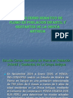 Censos Hematicos Plomo