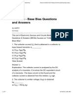 Questions & Answers On Transistor Biasing and Thermal Stabilization