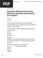 Questions & Answers On Semiconductor-Diode Characteristic