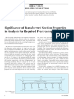 Significance of Transformed Section Properties in Analysis For Required Prestressing - Jl-02-November-December-7 PDF