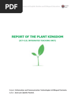 Report of the ICT-CLIL unit "The Plant Kingdom".