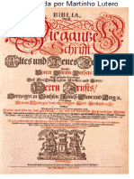 Folha de Rosto Bíblia Traduzida Por Lutero