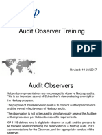 Audit Observer Training 19Jul2017