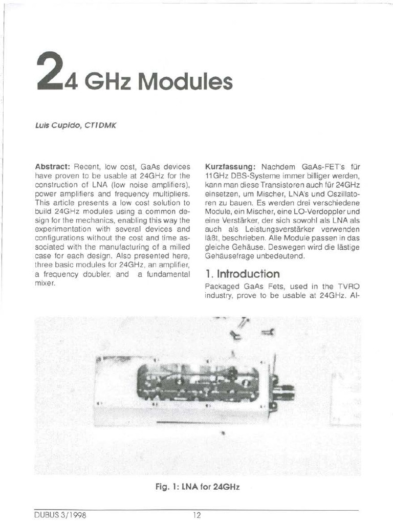 24ghzmodules PDF | PDF