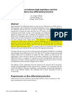 Comparison Between High Impedance and Low Impedance Bus Differential Protection