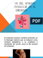 Cambios Del Aparato Cardiovascular en El Embarazo