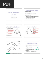 CSE 326: Data Structures AVL Trees The AVL Balance Condition