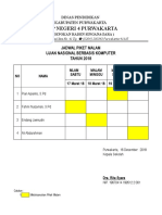 Jadwal Piket Malam UNBK Dan Harian