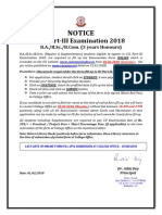 P III Form Fillup Hons 2018