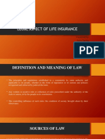 Legal Aspect of Life Insurance