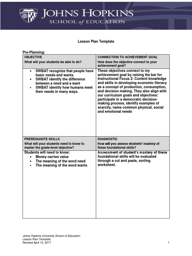 SWBAT Recognize That People Have SWBAT Identify The Difference | PDF ...