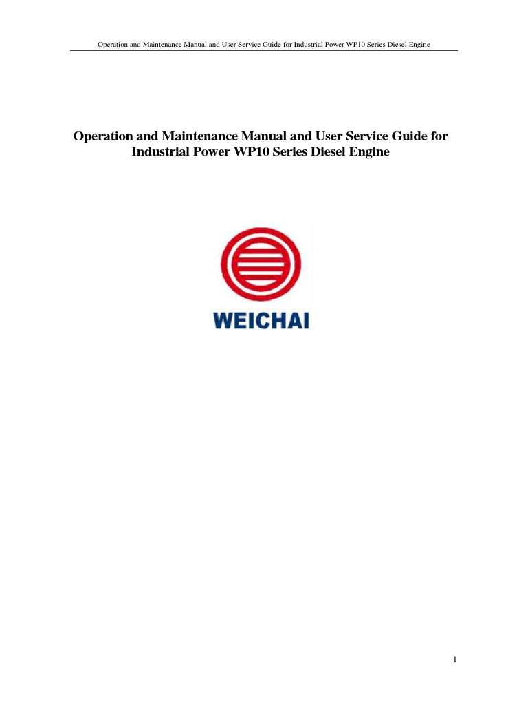 WP10 Series Diesel Engine Manual | PDF | Diesel Engine | Pump