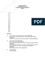 Answer Scheme Ujian Sumatif 1 2018 Bahasa Inggeris Pemahaman Year 4 Section A