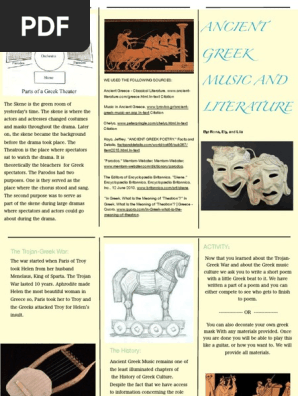 museum brochure