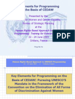 UNESCO and CEDAW PPT Presentation