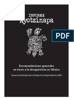 Informe Ayotzinapa Recomendaciones Generales