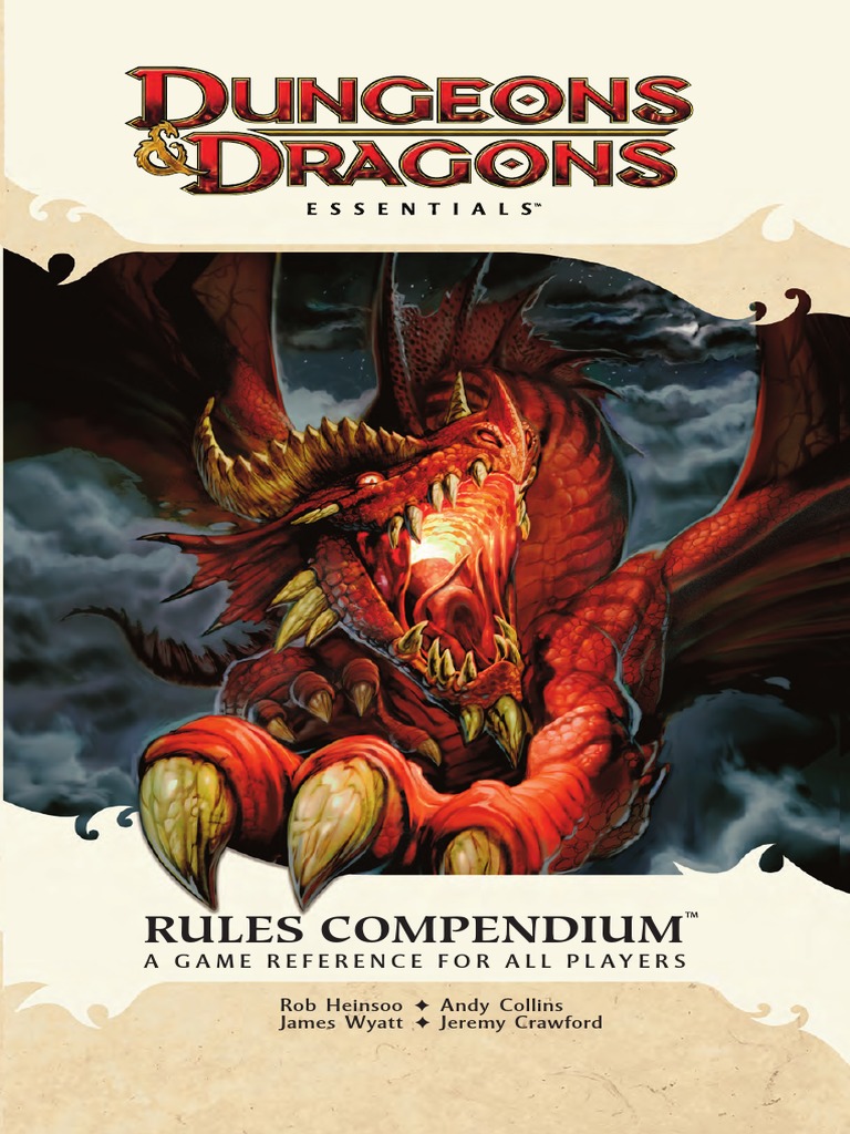 Rules Compendium PDF PDF Dungeons & Dragons Role Playing