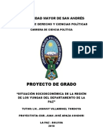 Proyecto de Grado: Universidad Mayor de San Andrés