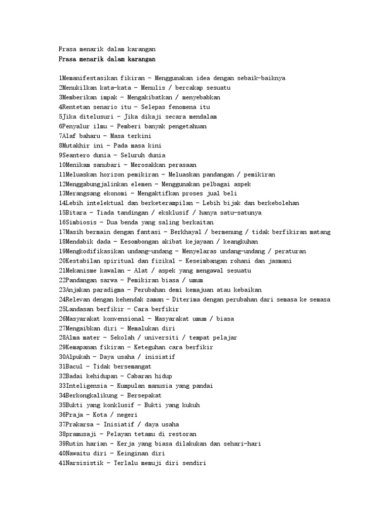Frasa Menarik Dalam Karangan Pdf