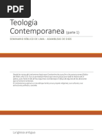 TEOLOGÍA CONTEMPORÁNEA 1RA PARTE