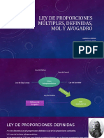 Ley de Proporciones Múltiples, Definidas, Mol