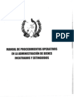 Manual de Procedimientos Operativos en La Administracion de Bienes Incautados y Extinguidos