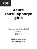 Download Acute Tonsil Lo Pharyngitis by Lj Saol SN37406107 doc pdf
