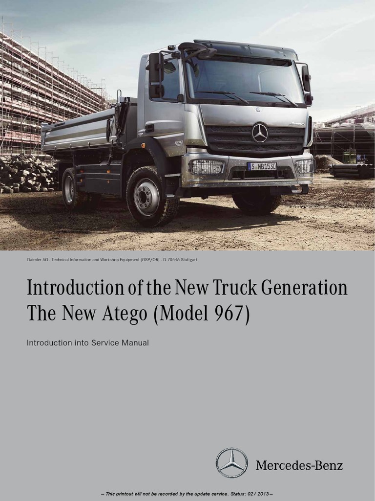 Mercedes Benz Actros Service Manual Pdf