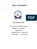 Bahria University: Gull Ahmad Textile