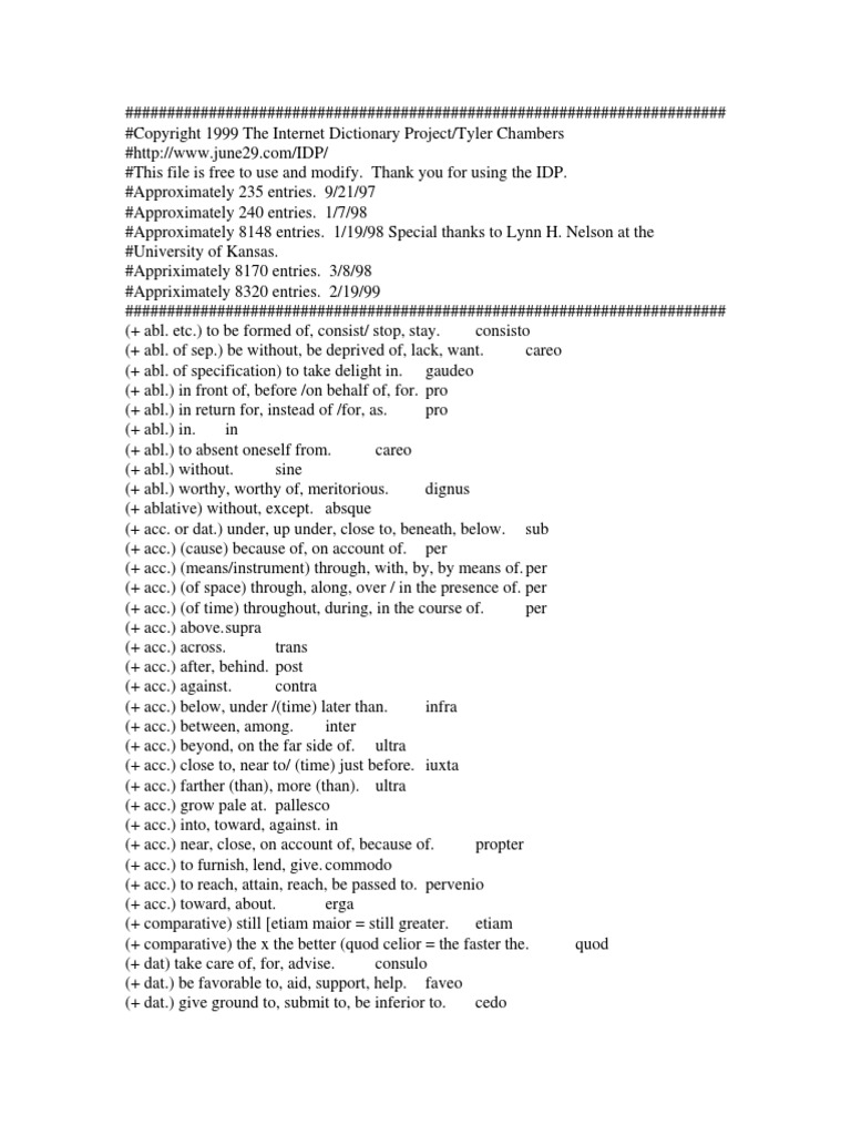 The English Latin Dictionary PDF Adverb