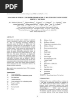Download Analysis of Stress Concentration Factor in Bolted Joint Using Finite Element Method by vj2011 SN37406703 doc pdf